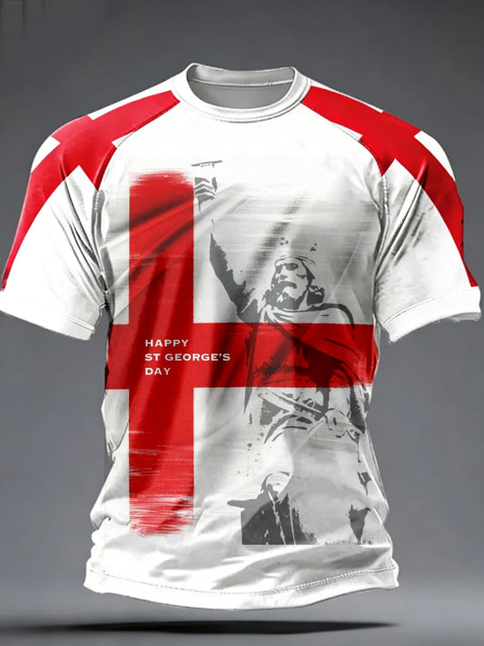 Men's St George's Day  Short Sleeve Tee