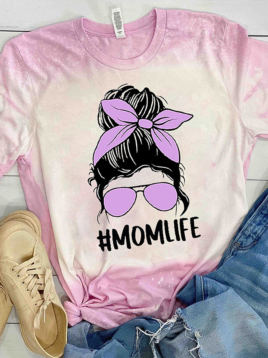 Women's Easter Printed Vintage Fashion Loose Short Sleeve T-Shirt