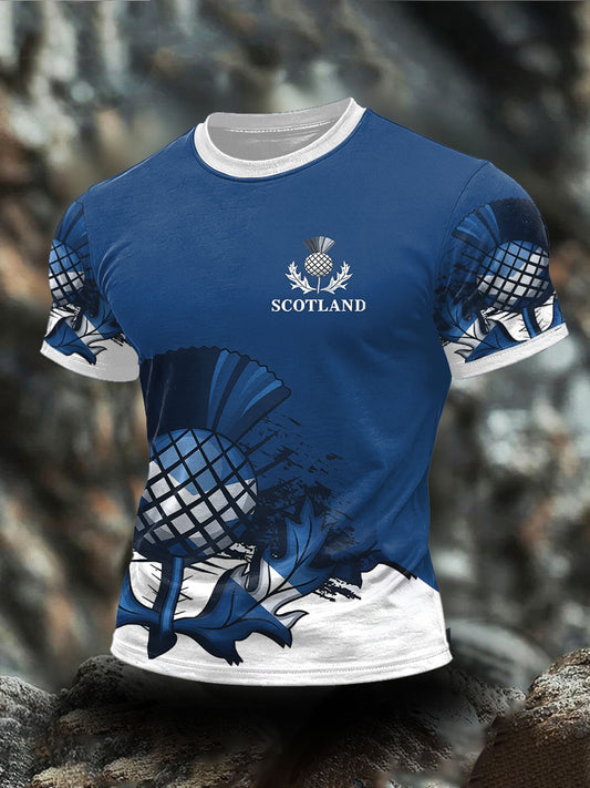 Men's Scotland Rugby Lover Printed T-shirt