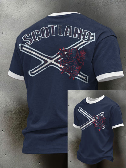 Men's Scotland Rugby Lover Printed T-shirt