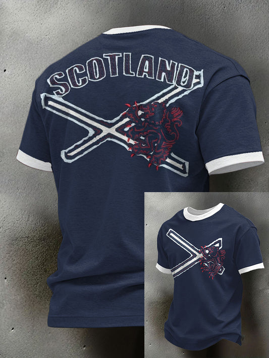 Men's Scotland Rugby Lover Printed T-shirt