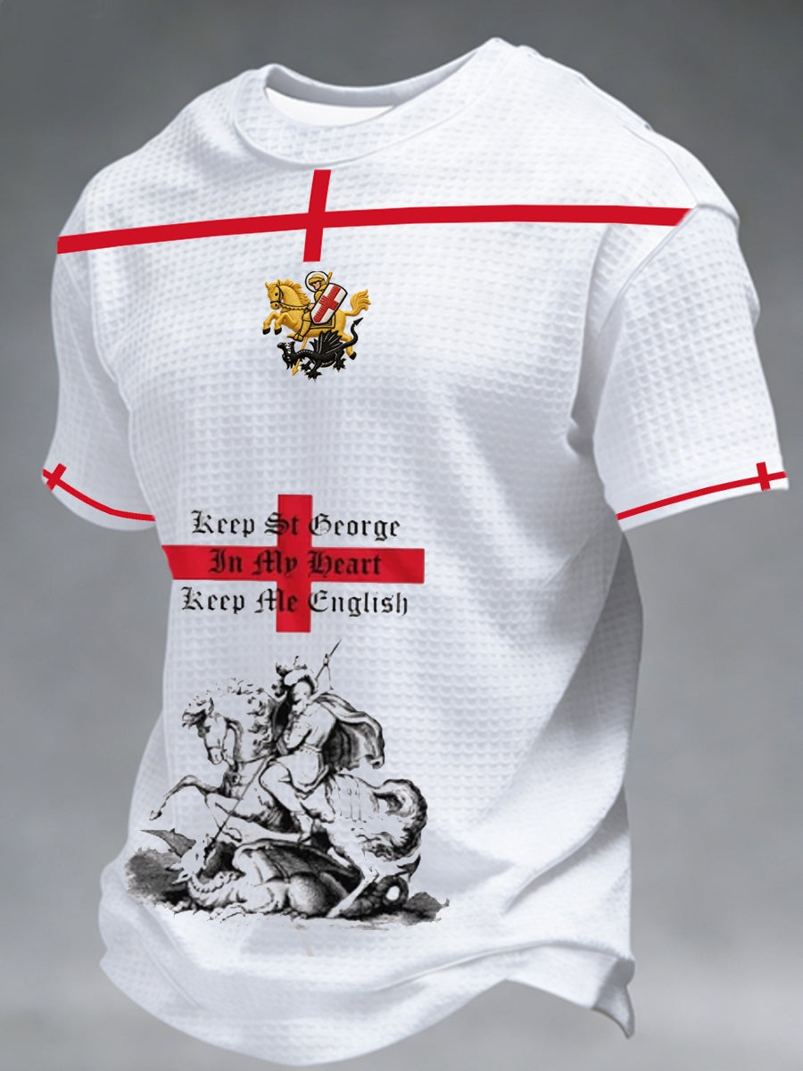 Men's St George's Day Waffle Short Sleeve Tee