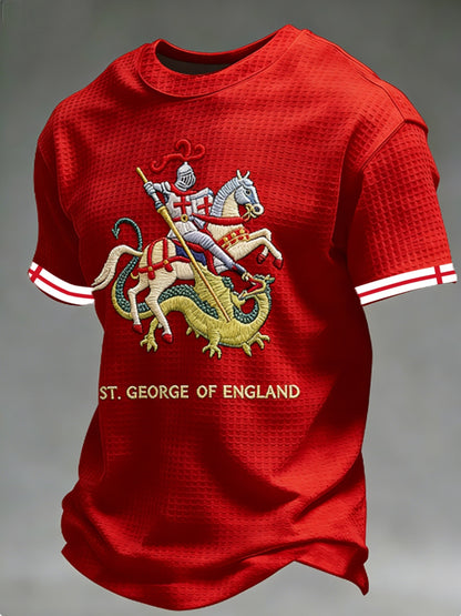 Men's St George's Day Waffle Short Sleeve Tee