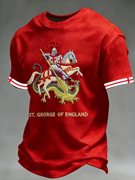 Men's St George's Day Waffle Short Sleeve Tee