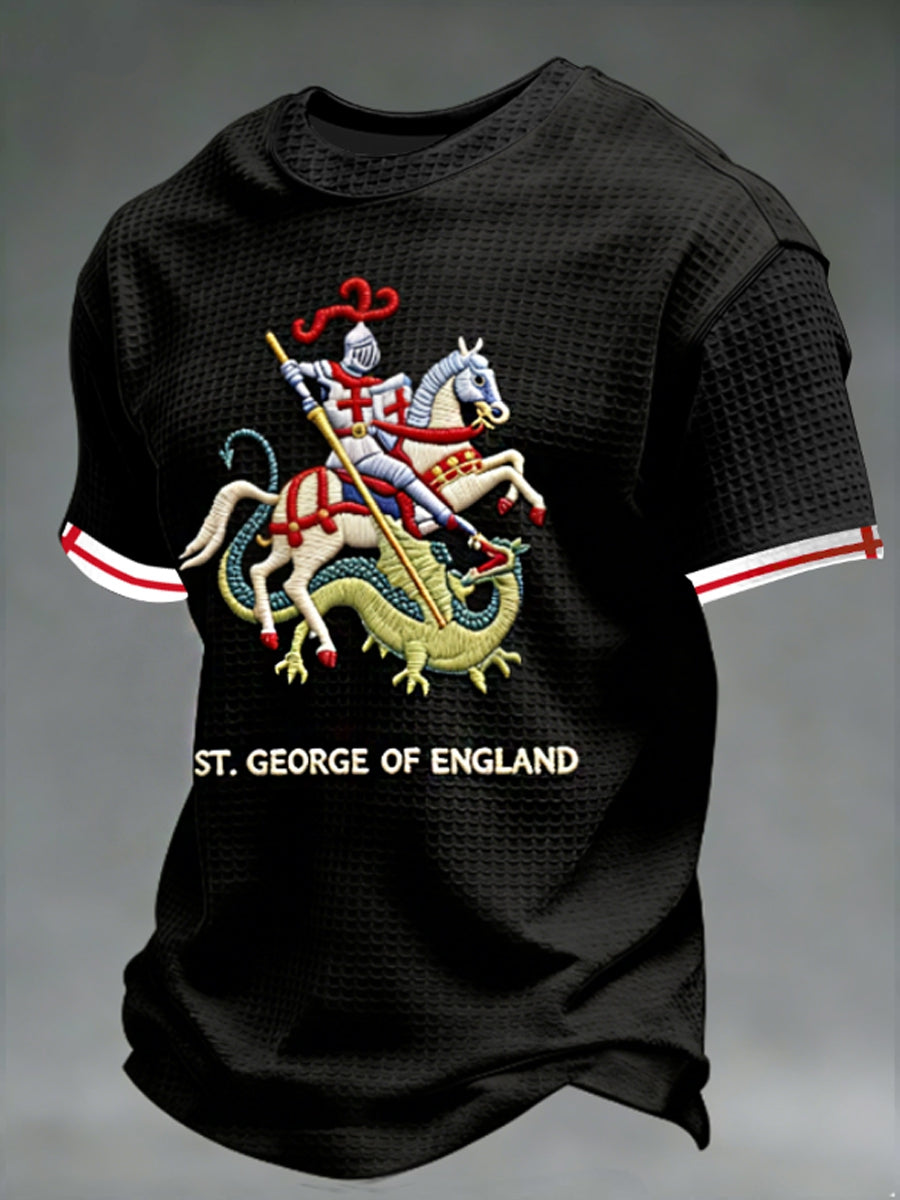 Men's St George's Day Waffle Short Sleeve Tee