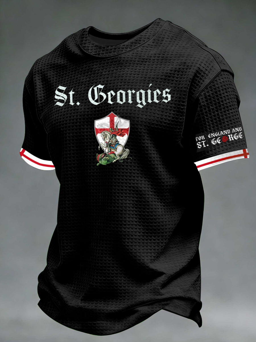 Men's St George's Day Waffle Short Sleeve Tee