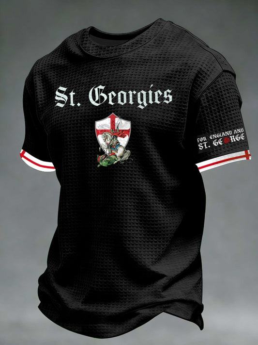Men's St George's Day Waffle Short Sleeve Tee