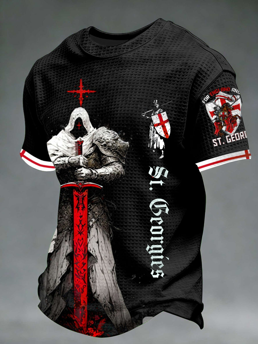 Men's St George's Day Waffle Short Sleeve Tee