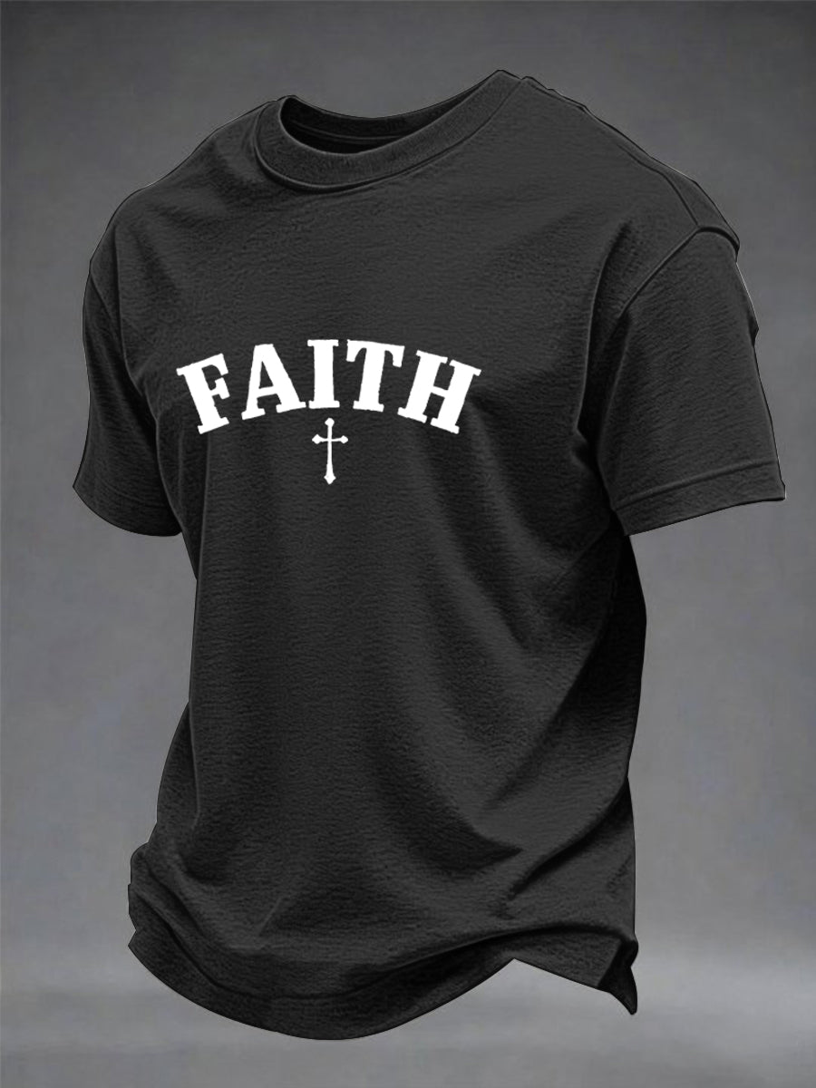 Men's Faith Over Fear Cross Short Sleeve T-shirt