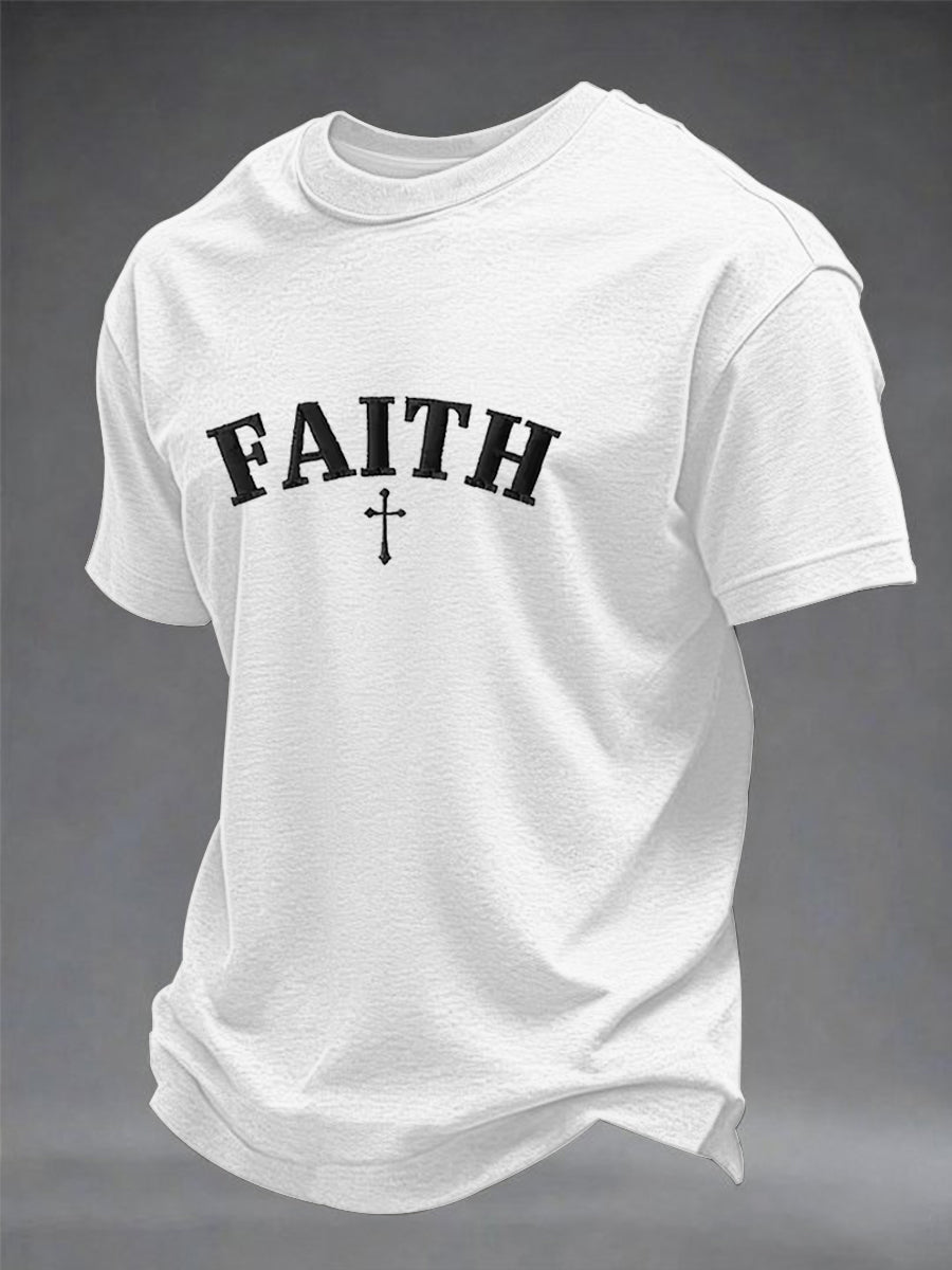 Men's Faith Over Fear Cross Short Sleeve T-shirt