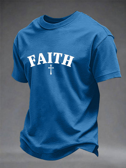 Men's Faith Over Fear Cross Short Sleeve T-shirt