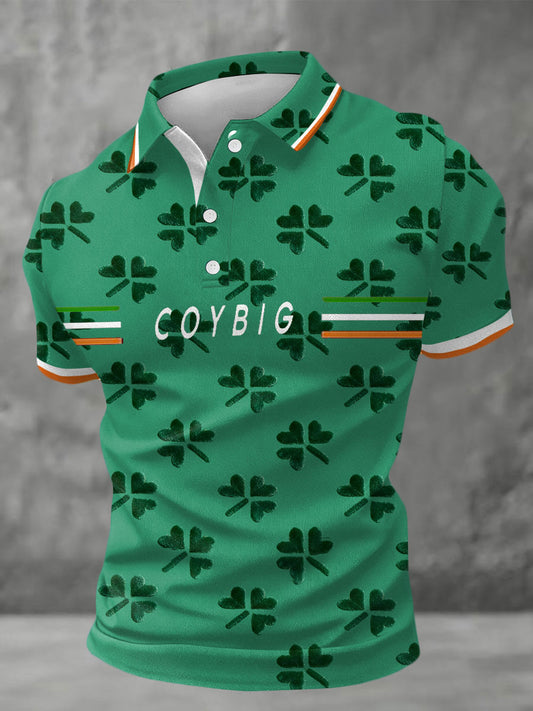 Men's Ireland Football Lover COYBIG Printed Casual Tops