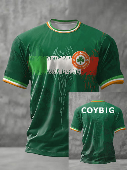Men's Ireland Football Lover COYBIG Printed T-shirt