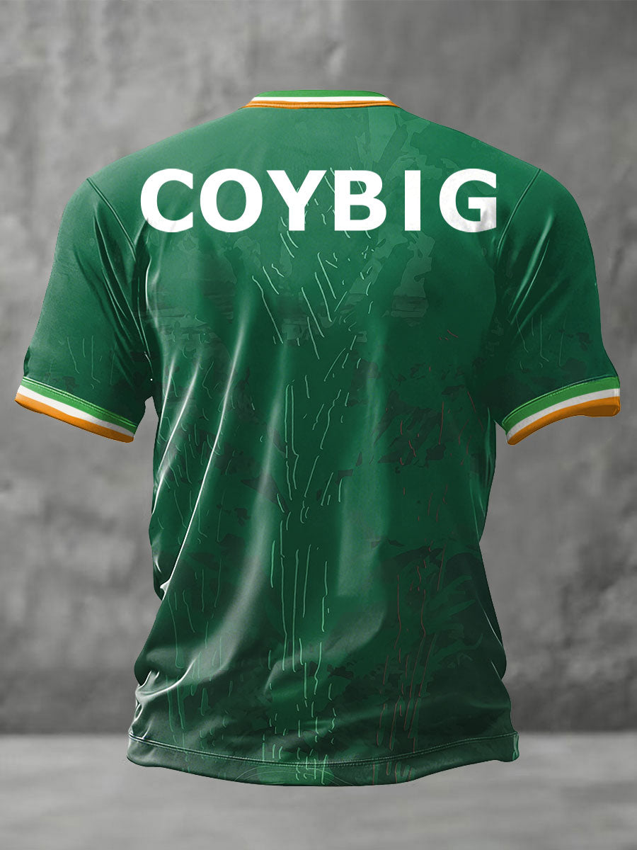 Men's Ireland Football Lover COYBIG Printed T-shirt