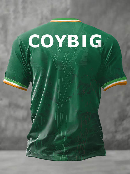 Men's Ireland Football Lover COYBIG Printed T-shirt