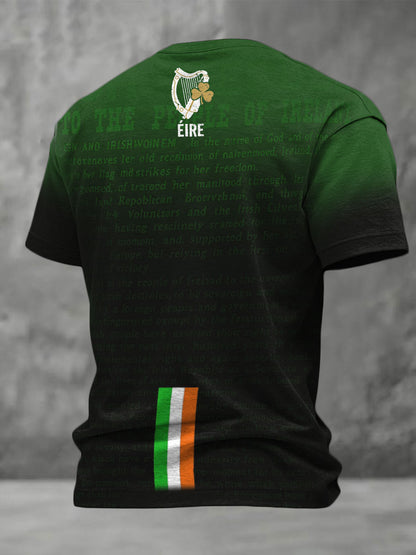 Men's Ireland Football Lover COYBIG Printed T-shirt