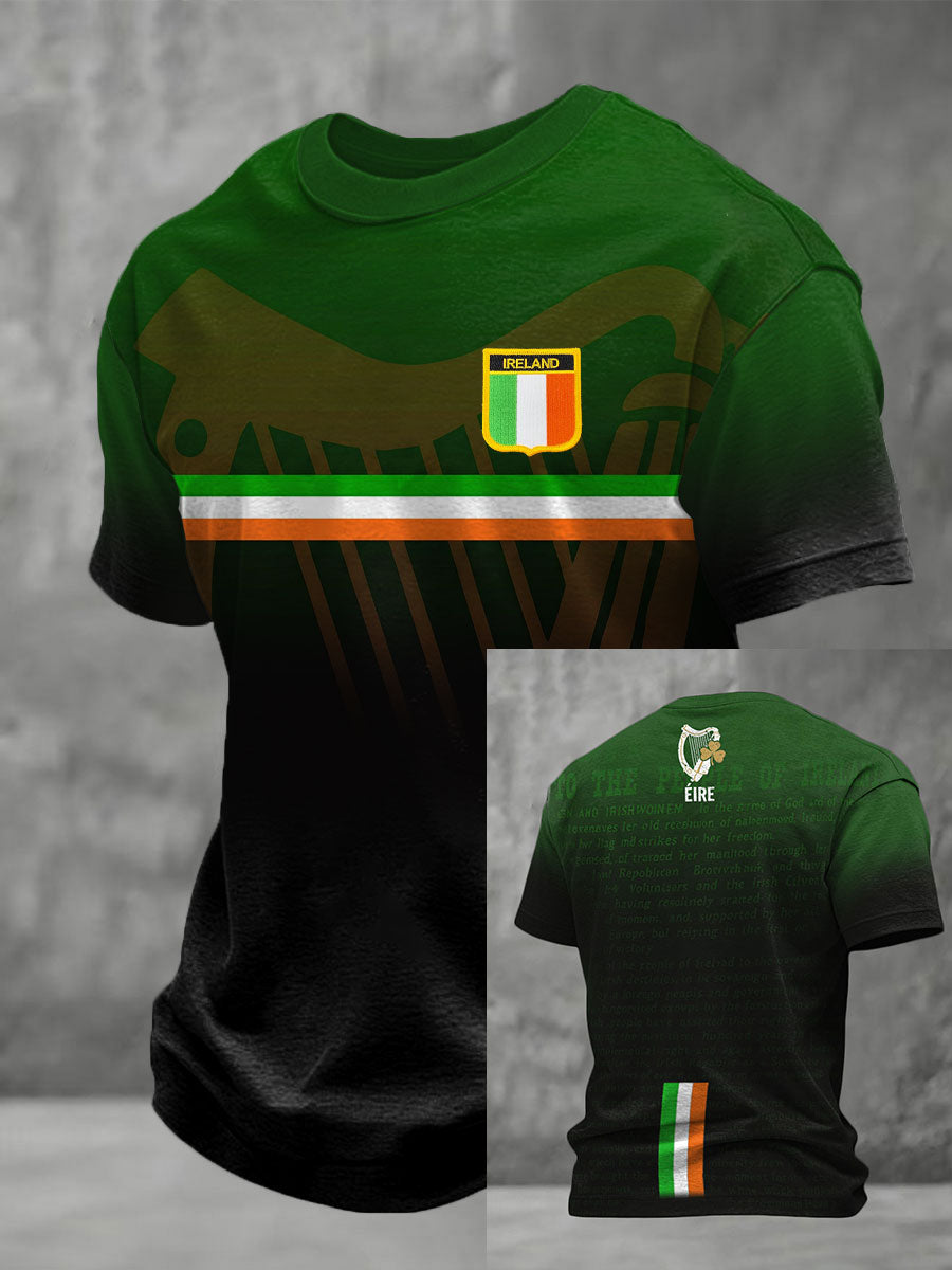 Men's Ireland Football Lover COYBIG Printed T-shirt