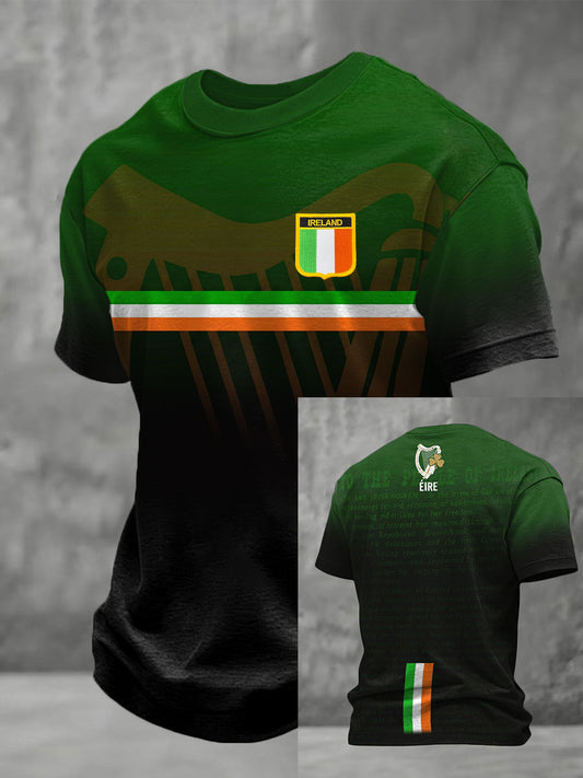 Men's Ireland Football Lover COYBIG Printed T-shirt