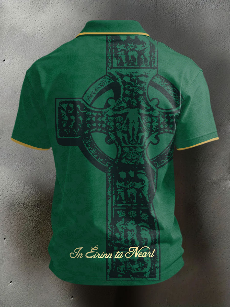 Men's Ireland Rugby Lover Printed Casual Tops