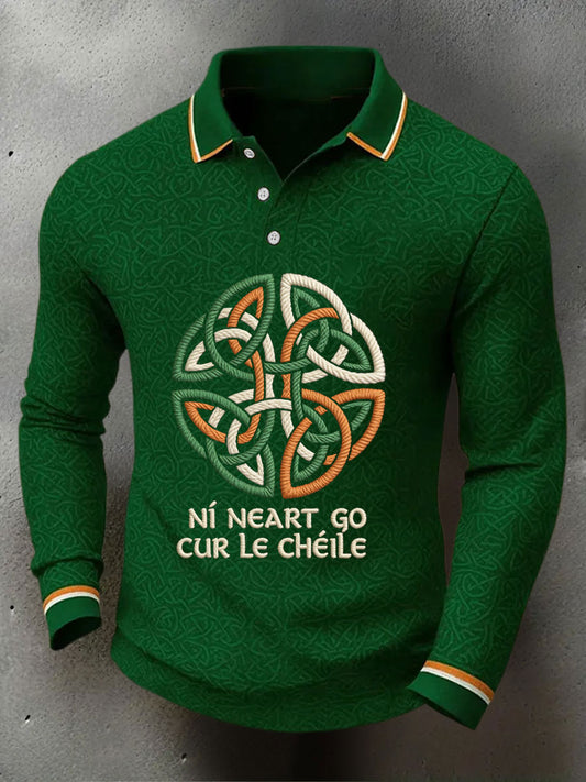 Men's Ireland Rugby Lover Printed Casual Tops