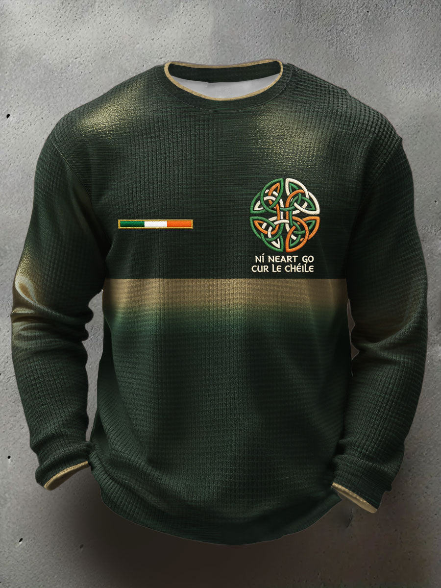 Men's Ireland Rugby Lover Printed Waffle Tops