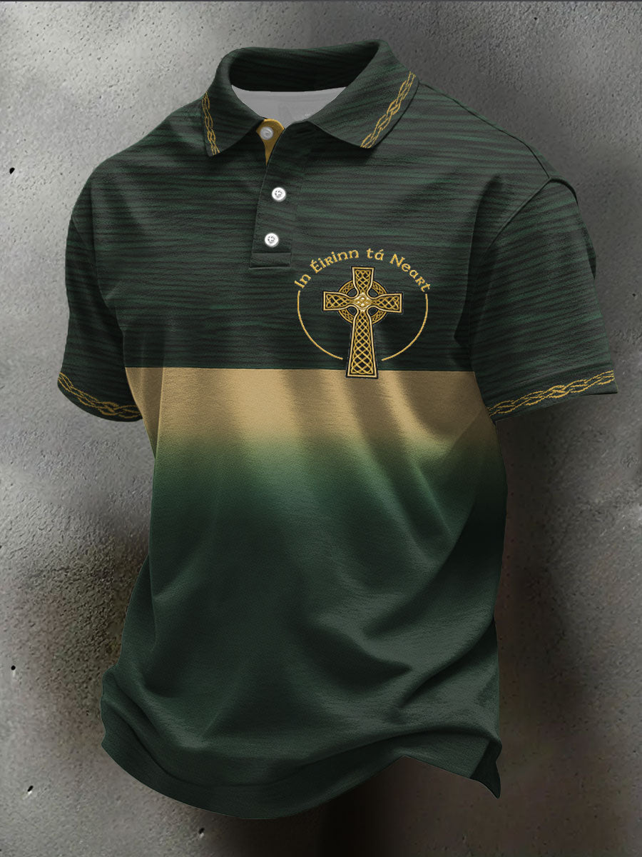 Men's Ireland Rugby Lover Printed Casual Tops