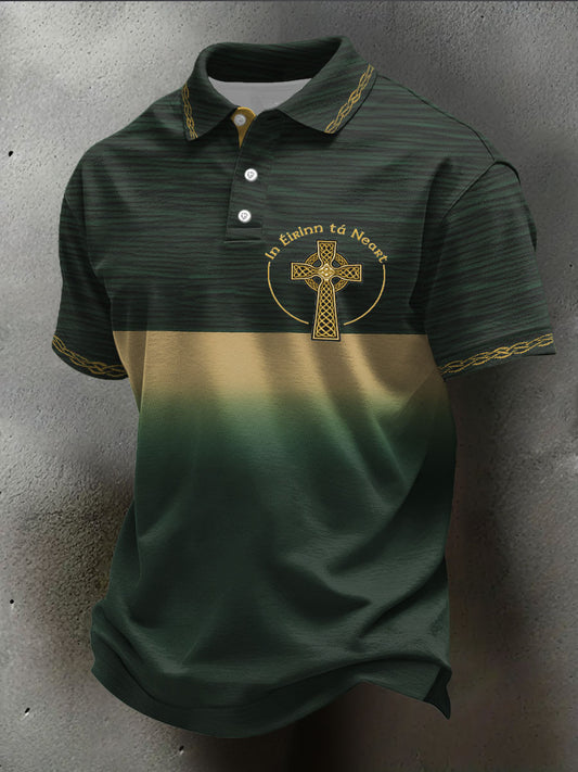 Men's Ireland Rugby Lover Printed Casual Tops