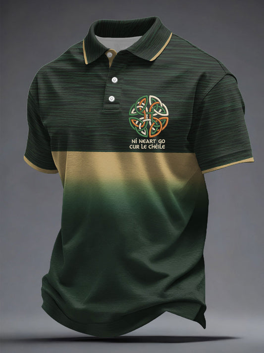 Men's Ireland Rugby Lover Printed Casual Tops