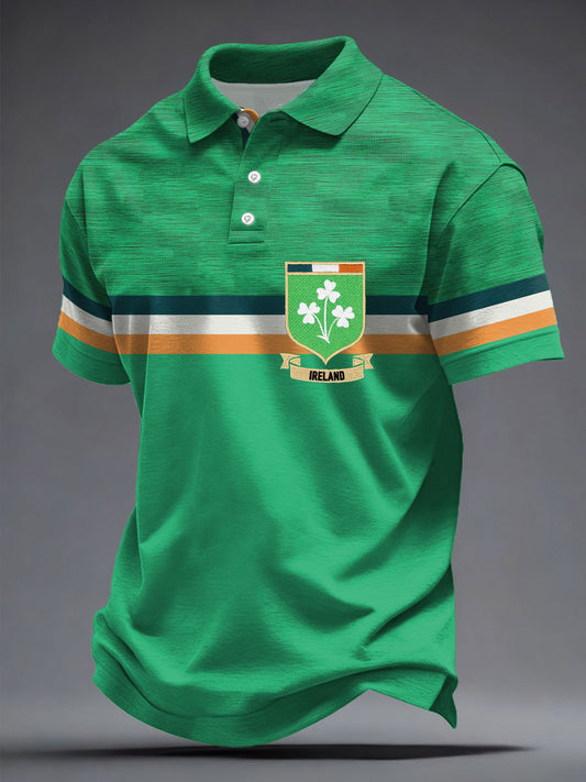 Men's Ireland Rugby Lover Printed Casual Tops