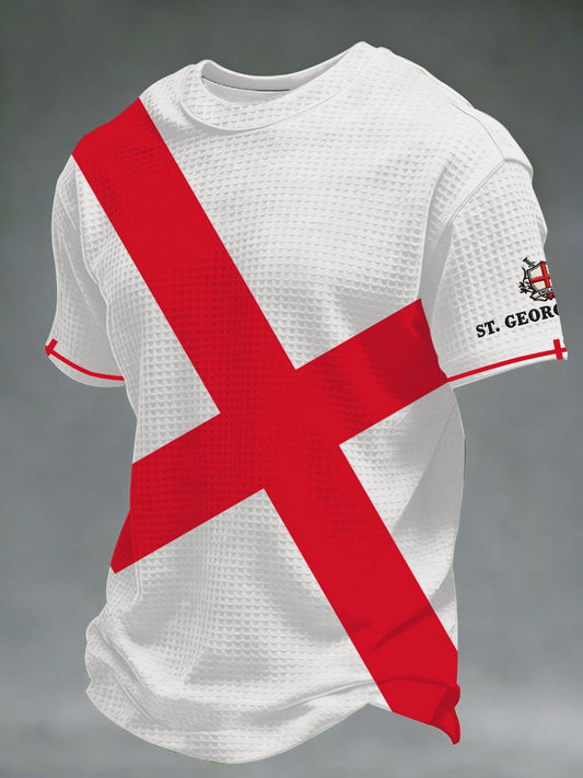 Men's St George's Day Waffle Short Sleeve Tee