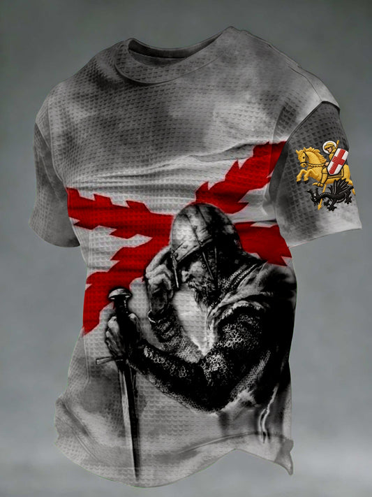 Men's St George's Day Waffle Short Sleeve Tee