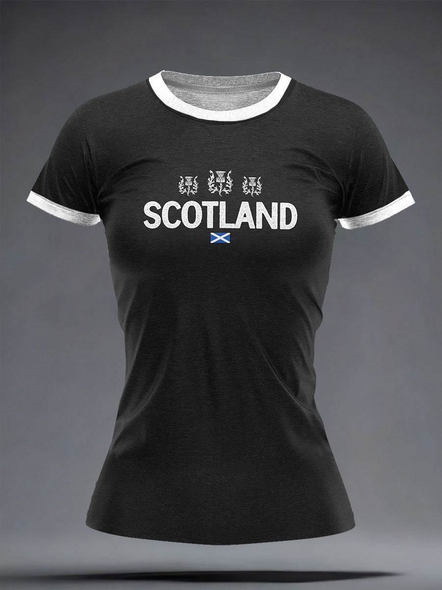 Women's Scotland Rugby Lover Printed T-shirt