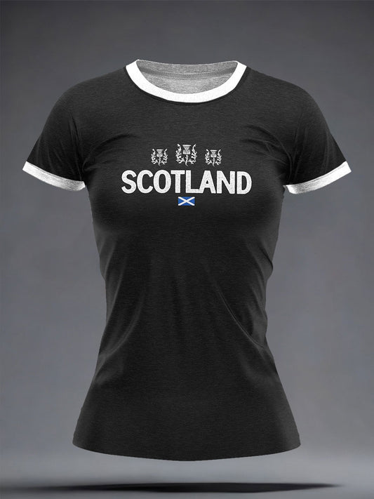 Women's Scotland Rugby Lover Printed T-shirt