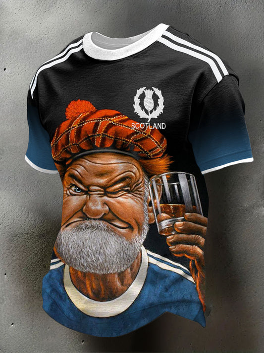 Men's Scotland Rugby Lover Printed T-shirt