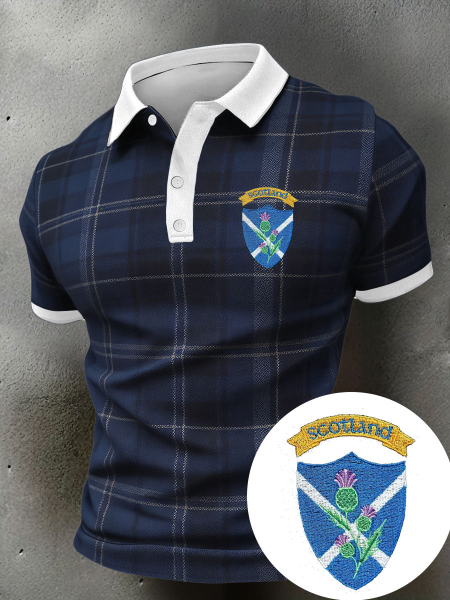 Men's Scotland Rugby Lover Printed Casual Tops