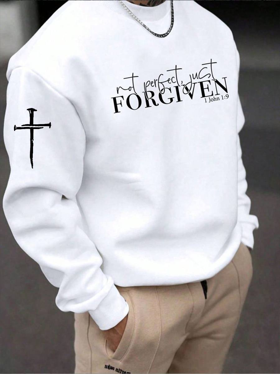 Men's NOt Perfect Just Forgiven Sweater