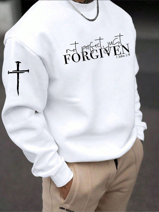Men's NOt Perfect Just Forgiven Sweater