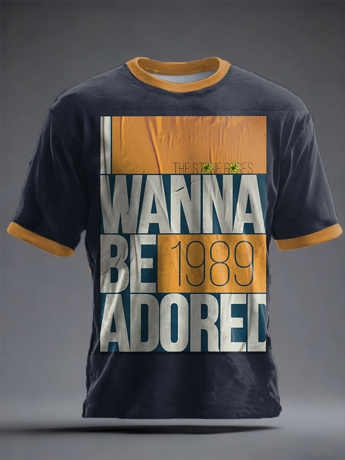 Unisex Lemon Roses Music Lover Printed T-shirt