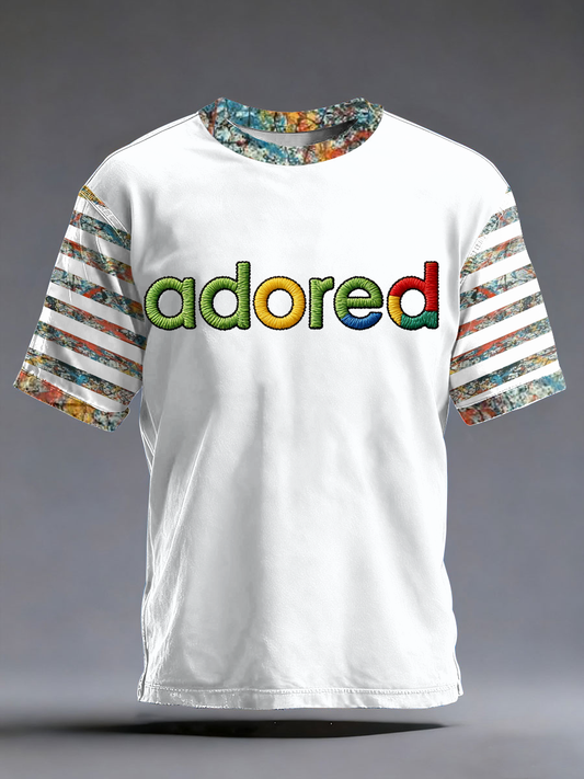 Men's Lemon Roses Music Lover Printed short sleeves t-shirt