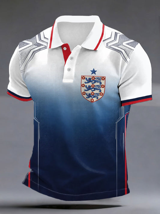 Men's UK Football Lover England Printed polo shirt