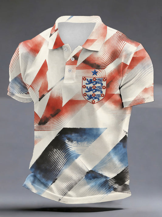 Men's UK Football Lover England Printed polo shirt