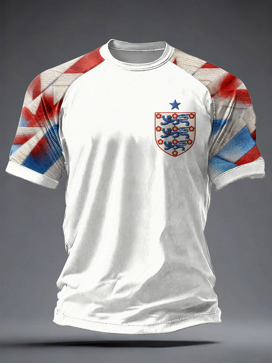 Men's UK Football Lover England Printed short sleeve t-shirt