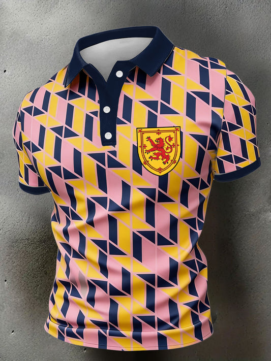 Men's Scotland Football Lover Printed Casual Tops