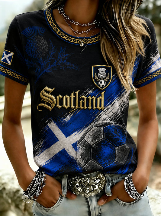 Women's Scottish Football Short-Sleeved T-Shirt
