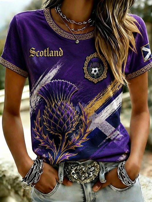 Women's Scottish Football Short-Sleeved T-Shirt