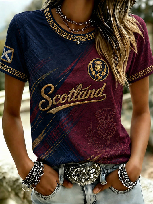 Women's Scottish Football Short-Sleeved T-Shirt