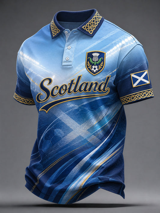 Men's Scottish Football Short Sleeve Shirt