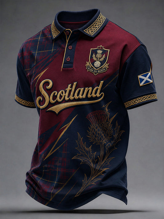 Men's Scottish Football Short Sleeve Shirt