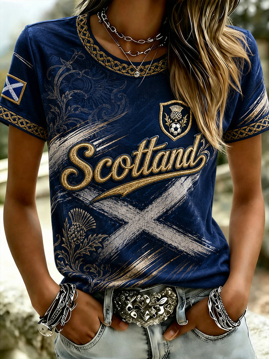 Women's Scottish Football Short-Sleeved T-Shirt