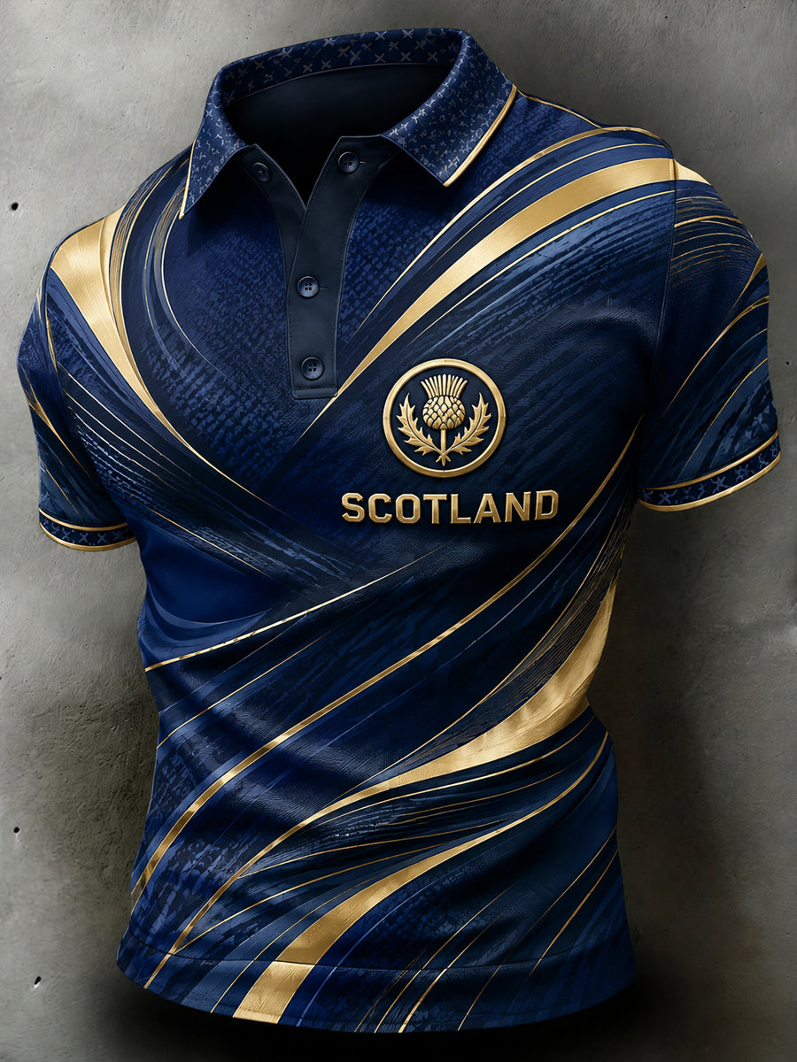 Men's Scottish Football Short Sleeve Shirt